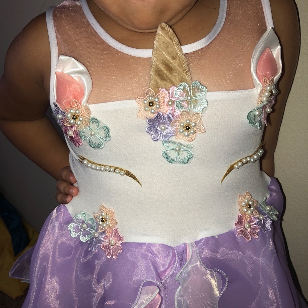 Girls unicorn dress